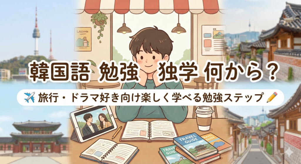 韓国語 勉強 独学 何から？旅行・ドラマ好き向け楽しく学べる勉強ステップ