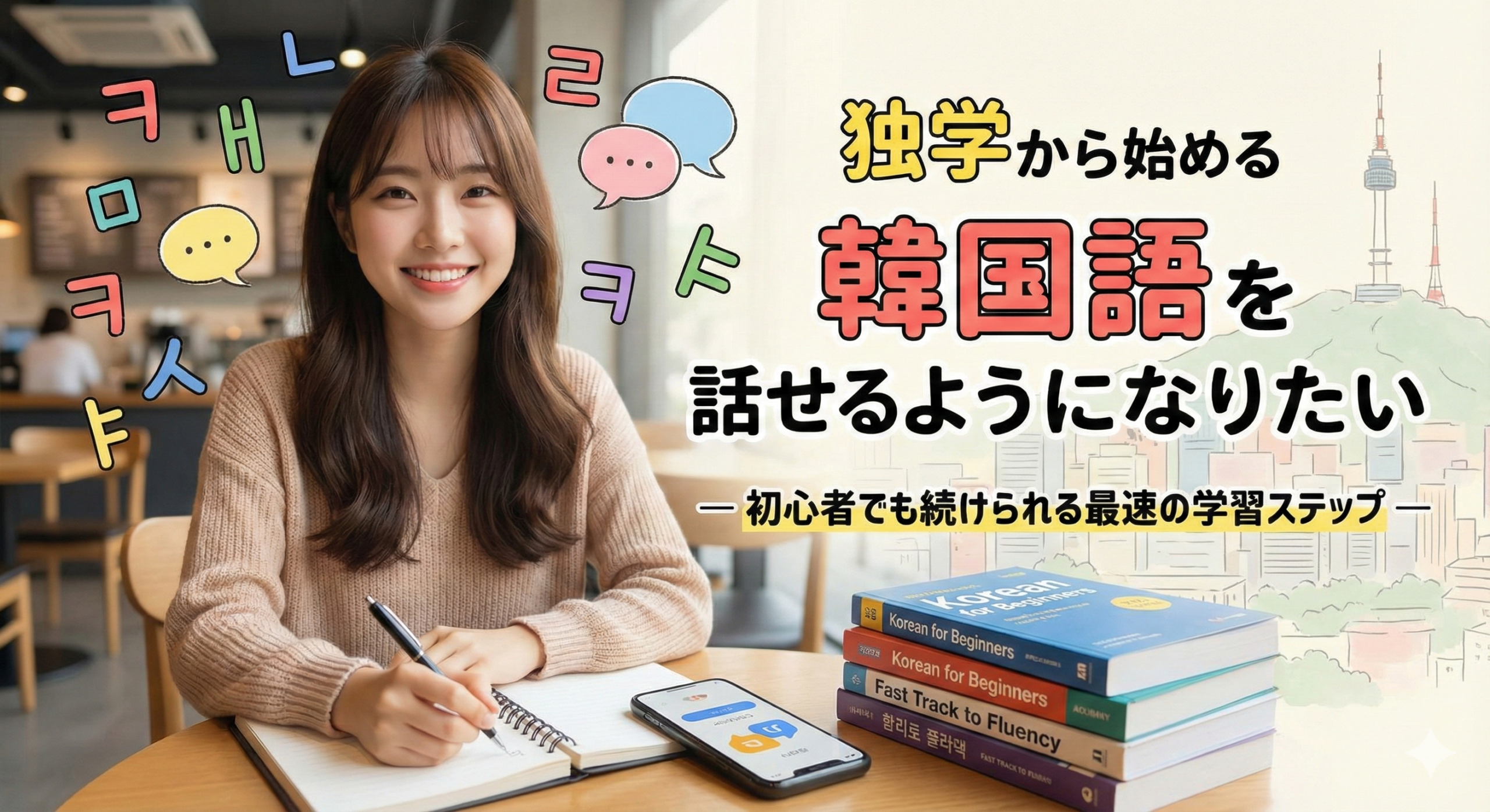韓国語を話せるようになりたい独学から始める ― 初心者でも続けられる最速の学習ステップ