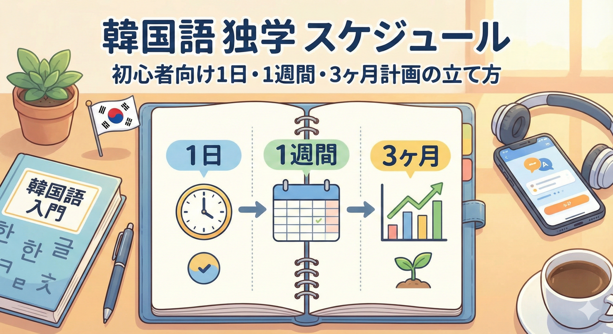 韓国語 独学 スケジュール