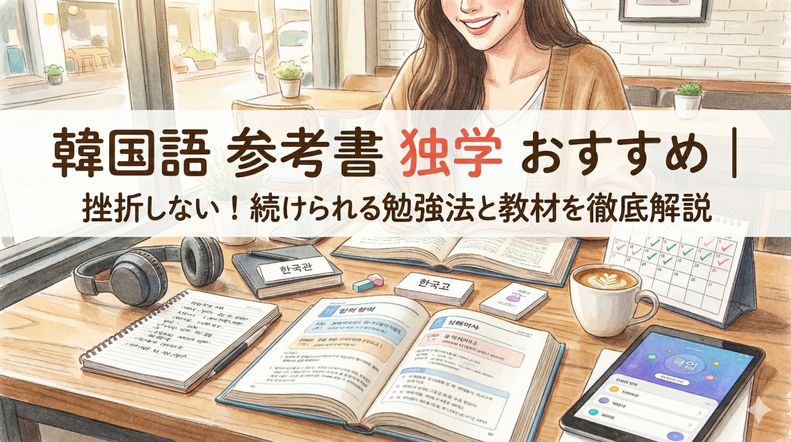 韓国語 参考書 独学 おすすめ｜挫折しない！続けられる勉強法と教材を徹底解説