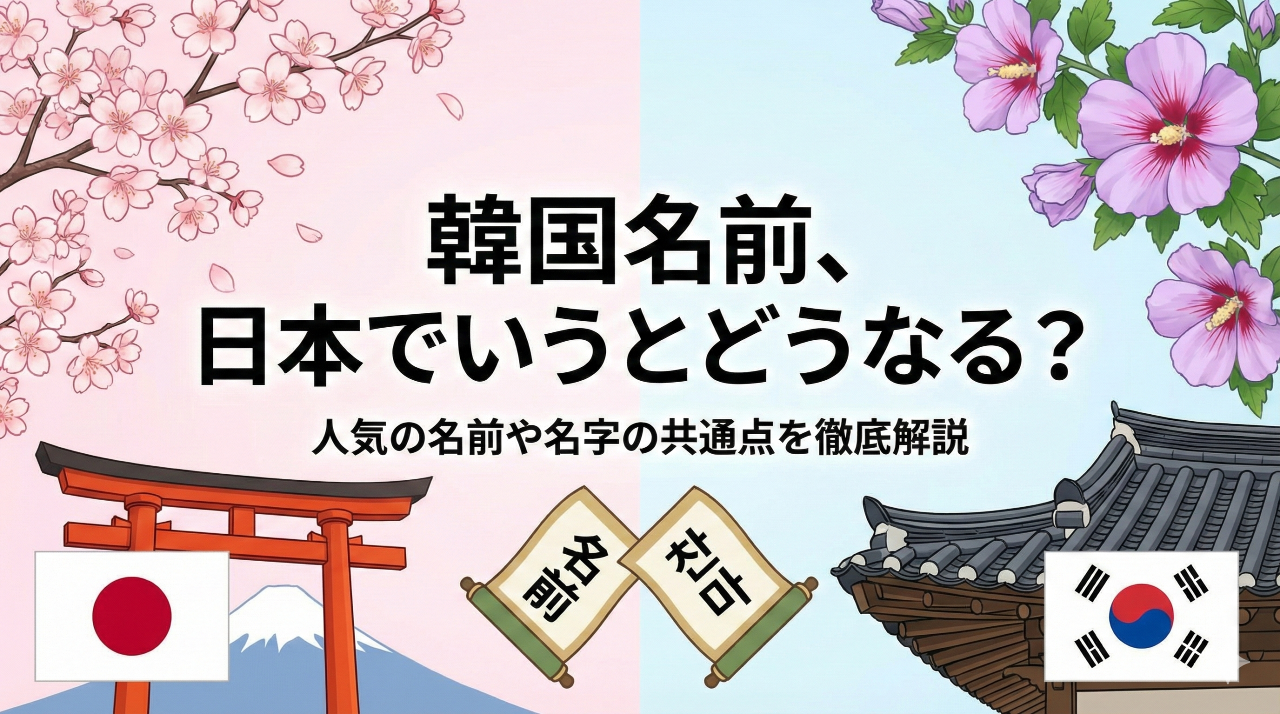韓国名前日本でいうとどうなる？人気の名前や名字の共通点を徹底解説